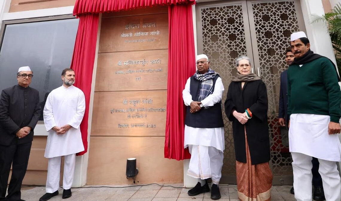Congress’s new headquarters inaugurated in New Delhi, Rahul attacks Bhagwat