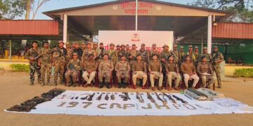 Jharkhand: Security forces bust Naxal hideout, recover 10 firearms, 500 rounds of ammunition