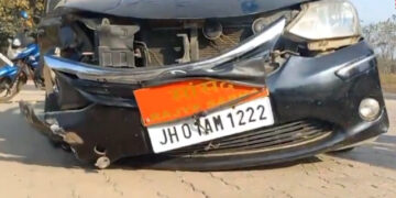 JMM MP Mahua Maji injured as car hits truck