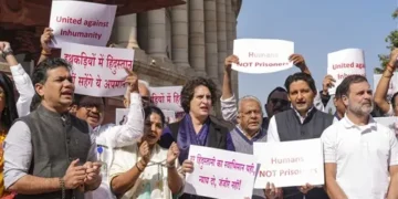 Opposition protests in Parliament over deportation of Indians from U.S.