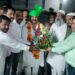 Muslims felicitate Chief of Ramnavmi Committee in Daltonganj
