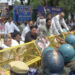 Congress holds protests over ED chargesheet against Sonia, Rahul Gandhi