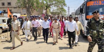 Jharkhand News: Palamu officials lead peace walk for incident-free Ramnavmi