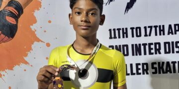 Jharkhand’s Rudransh wins bronze in National Roller Skating Championship