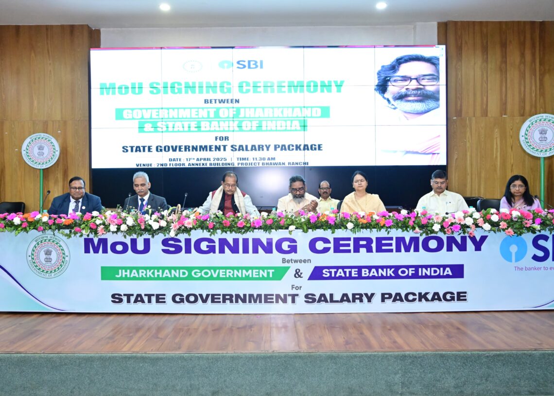 Jharkhand signs MoU with SBI to provide insurance benefits to govt employees