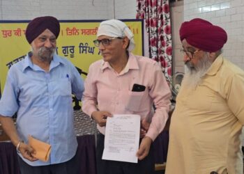 Uttam Singh appointed Principal of Guru Nanak Madhya Vidyalaya Mango