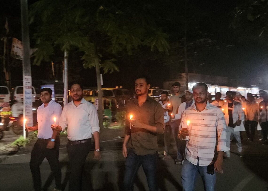 RIMS doctors, students protest Pahalgam attack with candle march