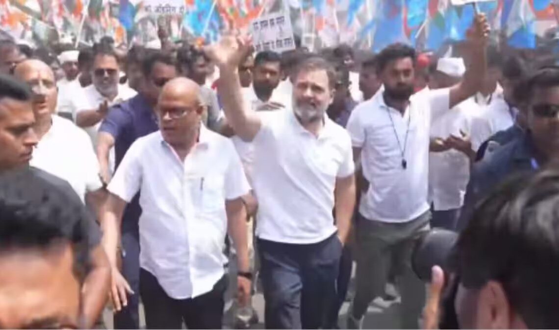 Rahul Gandhi joins NSUI rally in Bihar’s Begusarai