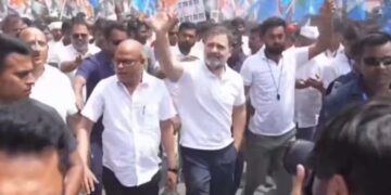 Rahul Gandhi joins NSUI rally in Bihar’s Begusarai