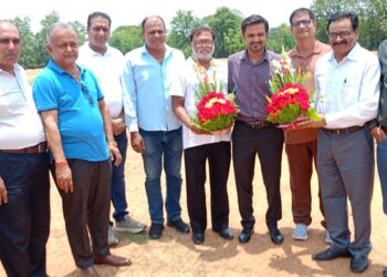 JSCA Joint Secretary Shahbaz Nadeem inspects Dhanbad ground