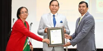 DPS Bokaro principal Dr A S Gangwar receives NEI Best Principal Award 2025