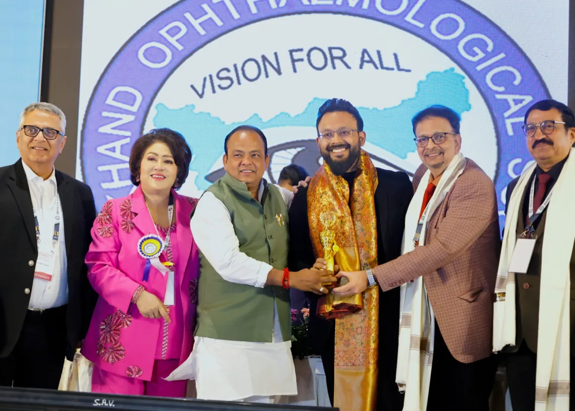 Ranchi surgeon Dr. Bibhuti Kashyap wins two ‘Oscars’ of retinal surgery, sets global record