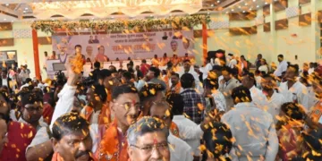 BJP felicitates civic poll winners in Ranchi, targets Hemant Soren government