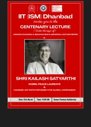 IIT Dhanbad to host Nobel Peace Laureate Kailash Satyarthi on March 21