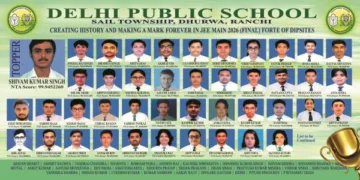 DPS Ranchi JEE Main 2026: 43 students above 95 percentile, over 150 shine