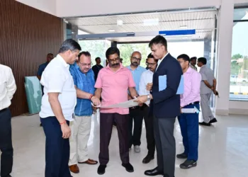 Jharkhand CM Hemant Soren inspects State Hangar project in Ranchi