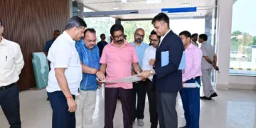 Jharkhand CM Hemant Soren inspects State Hangar project in Ranchi