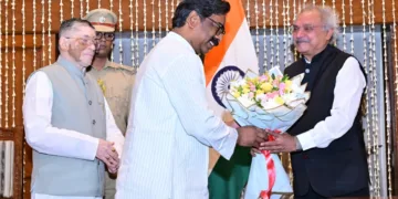 Governor administers oath to Justice Amitabh Gupta as Jharkhand Lokayukta