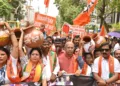 BJP stages ‘pot-breaking’ protest in Ranchi over water and power crisis