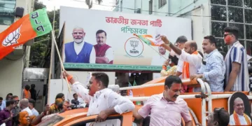 BJP nears 200 in Bengal, Vijay’s TVK surges in Tamil Nadu, UDF leads in Kerala