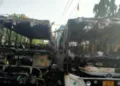 Midnight fire guts two buses in Jamshedpur’s Mango area