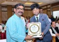 Jharkhand CM Hemant Soren launches The Guardian Chronicle in Ranchi
