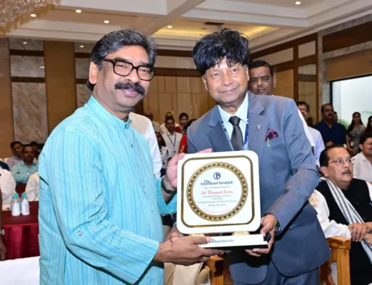 Jharkhand CM Hemant Soren launches The Guardian Chronicle in Ranchi