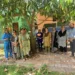 College girls hang earthen water pots for birds amid severe heatwave in Daltonganj