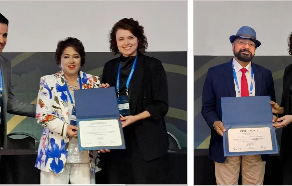 Ranchi eye specialists honoured at Global Ophthalmology Conference in Brazil