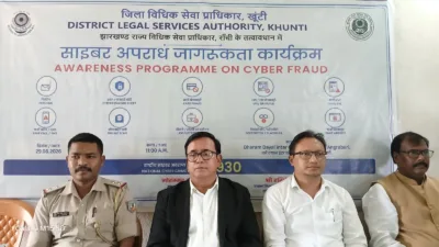 DLSA Khunti holds cyber awareness drive for students, warns against digital arrest and online frauds