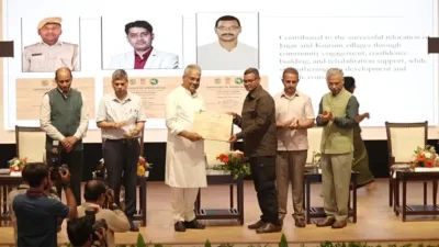 Global Tiger Day: Three Palamu Tiger Reserve frontline staff honoured by NTCA for village relocation efforts