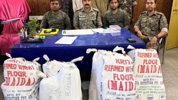 Jharkhand: 146 kg cannabis hidden in maida bags seized in Latehar, three arrested