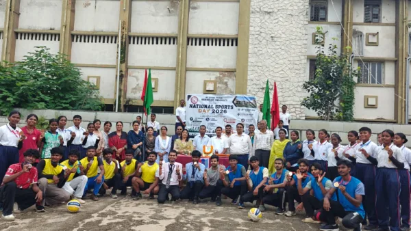 DSPMU celebrates National Sports Day with mini marathon, chess and volleyball