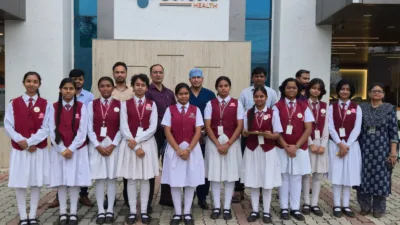 Raksha Bandhan at Curesta ACMS hospital: Students tie rakhis to doctors, healthcare workers