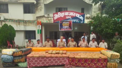 Palamu police seize 443 kg ganja worth ₹2.20 crore, two brothers arrested