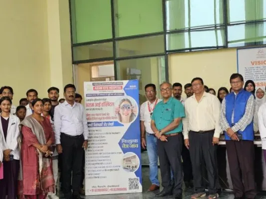 Usha Martin University holds free eye check-up camp in collaboration with ARAM Eye Hospital