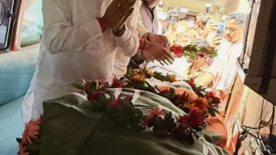 BJP leaders pay last respects to former Jharkhand minister Vimla Pradhan at State office