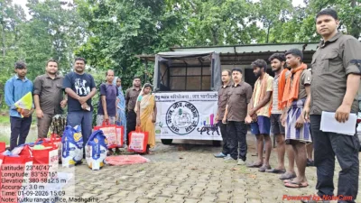 PTR distributes food, tarpaulins as rain floods Mandal Dam villages