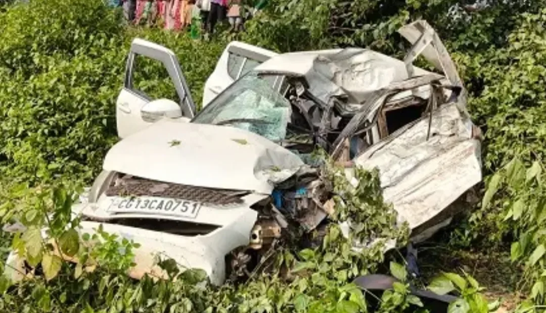 Three of a family killed, two critically injured in car-trailer collision in West Singhbhum