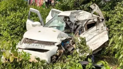 Three of a family killed, two critically injured in car-trailer collision in West Singhbhum