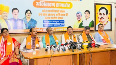 Jharkhand BJP in-charge Gajendra Singh Patel targets Hemant Govt over corruption, jobs, law and order