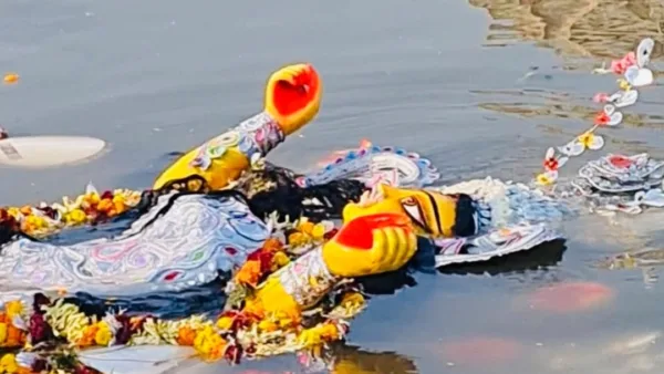 Durga idol immersion passes off peacefully in Jamshedpur amid tight security