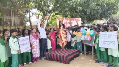 Palamu government school uses Durga-themed play to promote tobacco- and drug-free campuses