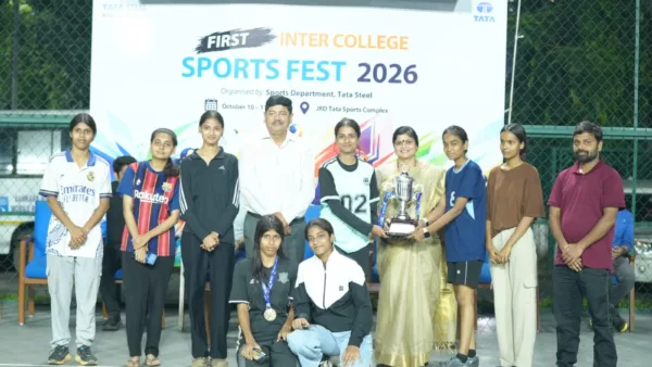 First inter-college sports fest concludes at JRD Sports Complex with 400-plus participants