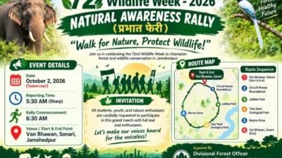 Wildlife Week 2026: Jamshedpur to host Nature Rally on October 2